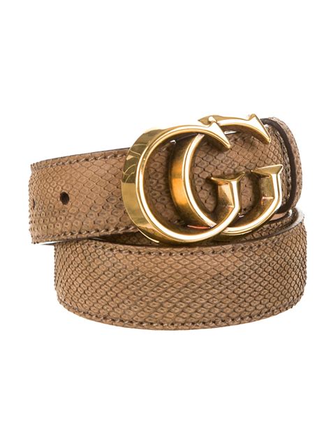 gucci thin belt tan|snakeskin gucci belt.